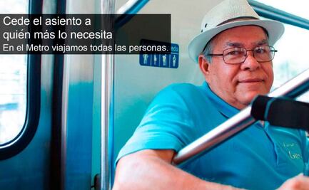 ¿En dónde deben sentarse los adultos mayores en el Metro?