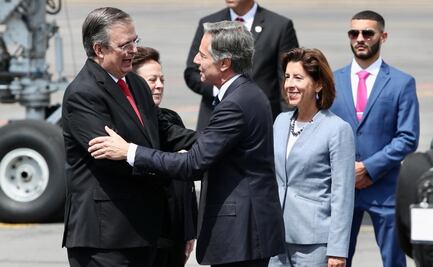 Marcelo Ebrard da la bienvenida a Antony Blinken, secretario de Estado de EU