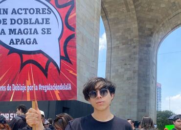 "La IA no se alimenta sola"; locutores y actores de doblaje se manifiestan, exigen su regulación