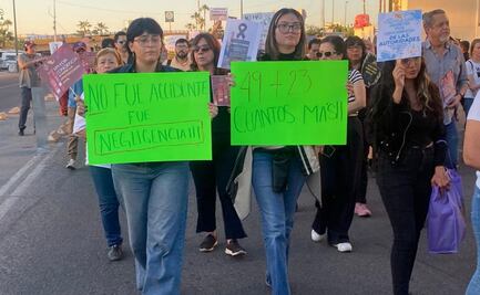 VIDEO “¡No fue accidente, fue la corrupción!”; Marchan en Hermosillo para exigir justicia por víctimas del incendio en Waldo’s