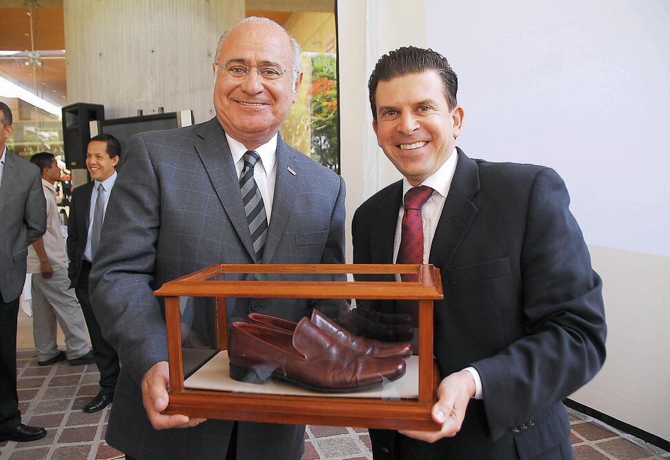 Jesús Vázquez García, ex presidente del MUNPIC, y Ricardo Sheffield Padilla, ex presidente municipal de León (XÓCHITL ÁLVAREZ/ EL UNIVERSAL)