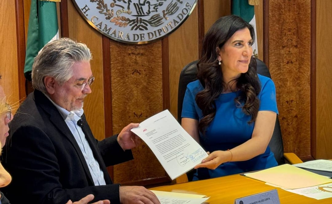 Somos México presenta propuesta de reforma electoral en San Lázaro en reunión con Kenia López Rabadán, presidenta de la Mesa Directiva de la Cámara de Diputados, este lunes 16 de febrero de 2026. Foto: Especial