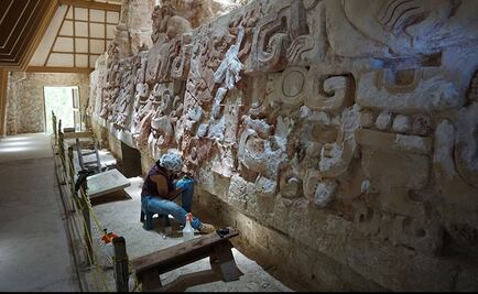 INAH restaura frisos Becán y Balamkú, en Campeche