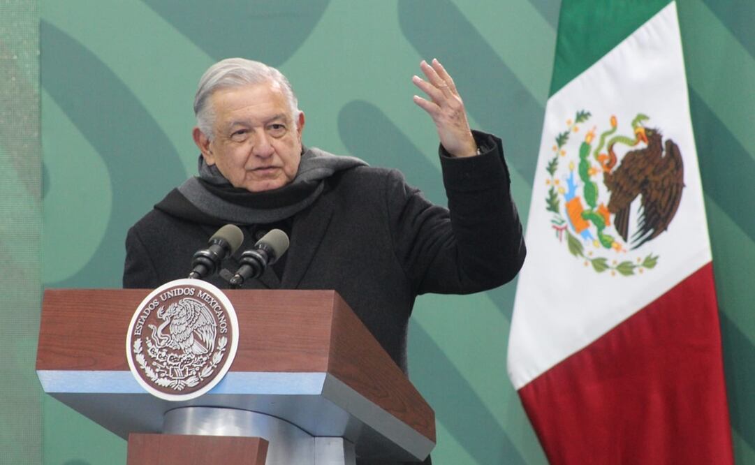 AMLO en su mañanera del 19 de febrero en Oriental, Puebla. Foto: Omar Contreras / EL UNIVERSAL