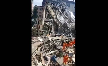 Al menos un muerto y 10 desaparecidos tras derrumbe de hotel en China