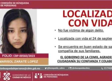 Localizan sana y salva a Marisol Zárate López, estudiante de la UNAM, tras desaparecer al salir de la Facultad de Contaduría