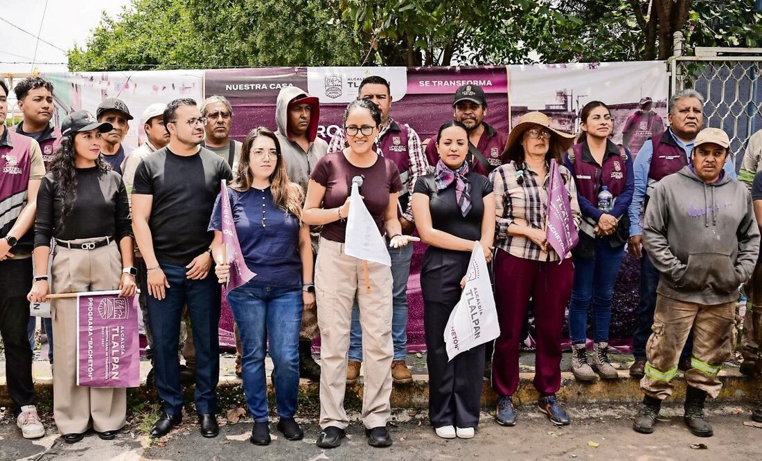 Gabriela Osorio arrancó el plan de atención de 700 baches en Tlalpan. Foto: Especial