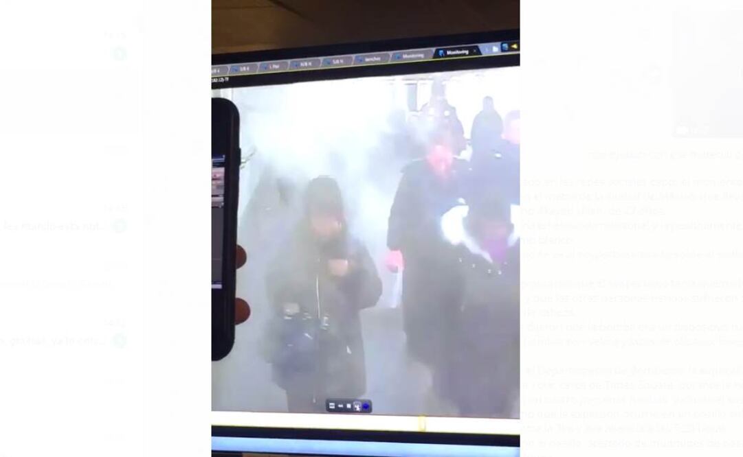 Capta video momento en que explota bomba casera a hombre en metro de NY