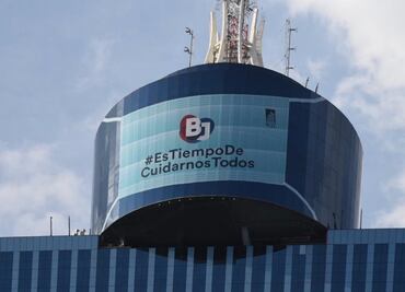 Ahora le ponen cubrebocas al edificio WTC en la capital