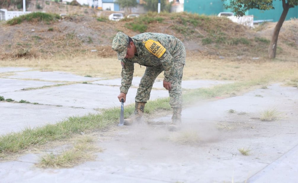 Ecatepec participa en la Jornada de Recuperación de Espacios.
Foto: Especial.
