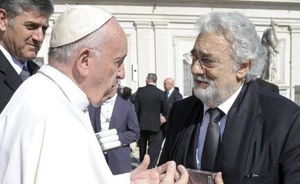 Plácido Domingo se encuentra con el Papa