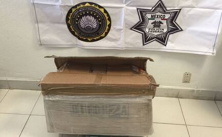 Aseguran metanfetamina en empresa de paquetería de Morelia