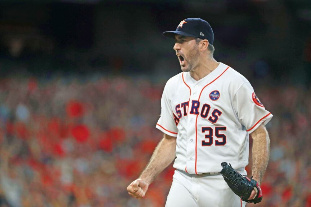 Foto: Justin Verlander lanzó toda la ruta y permitió sólo cinco hits.