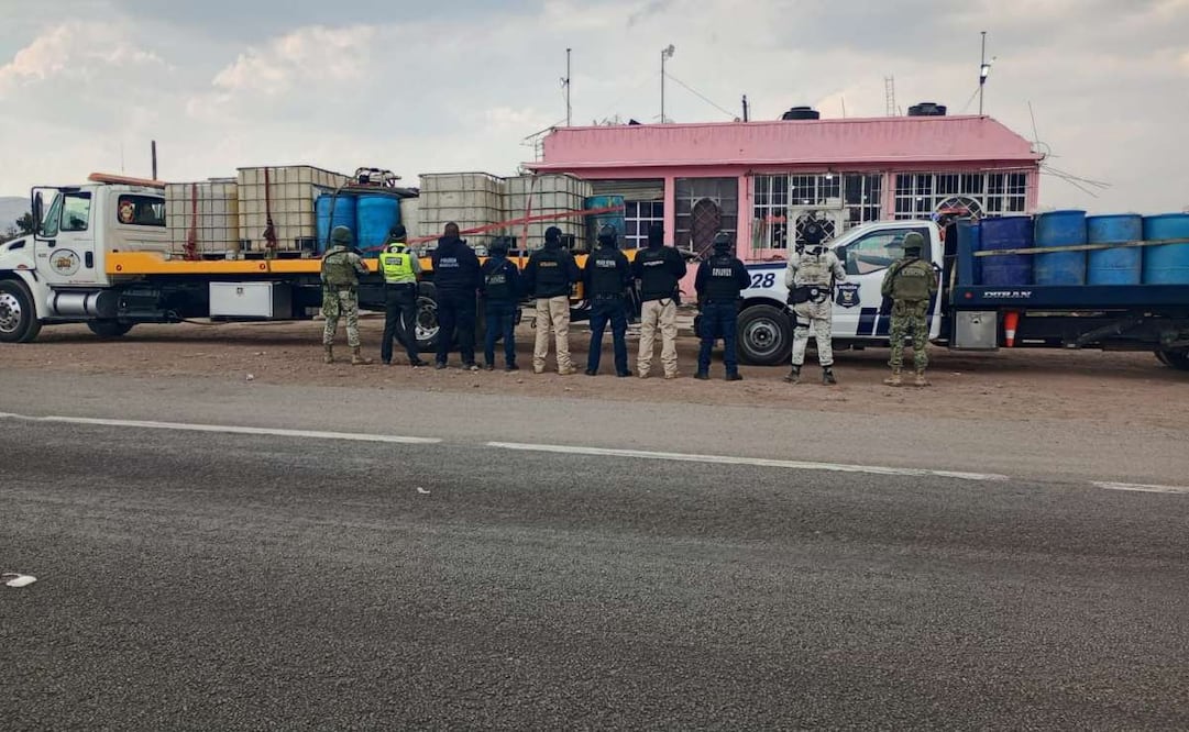 Aseguran inmueble y 7 mil litros de hidrocarburo tras cateo en Singuilucan, Hidalgo; investigan extracción ilegal.
Foto: Especial.