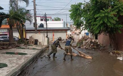 Marina intensifica labores de limpieza en municipios afectados por lluvias en Veracruz; reporta avance del 89%