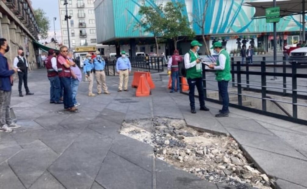 Suspenden trabajos de restauración en la Plaza Garibaldi en Centro Histórico de CDMX
