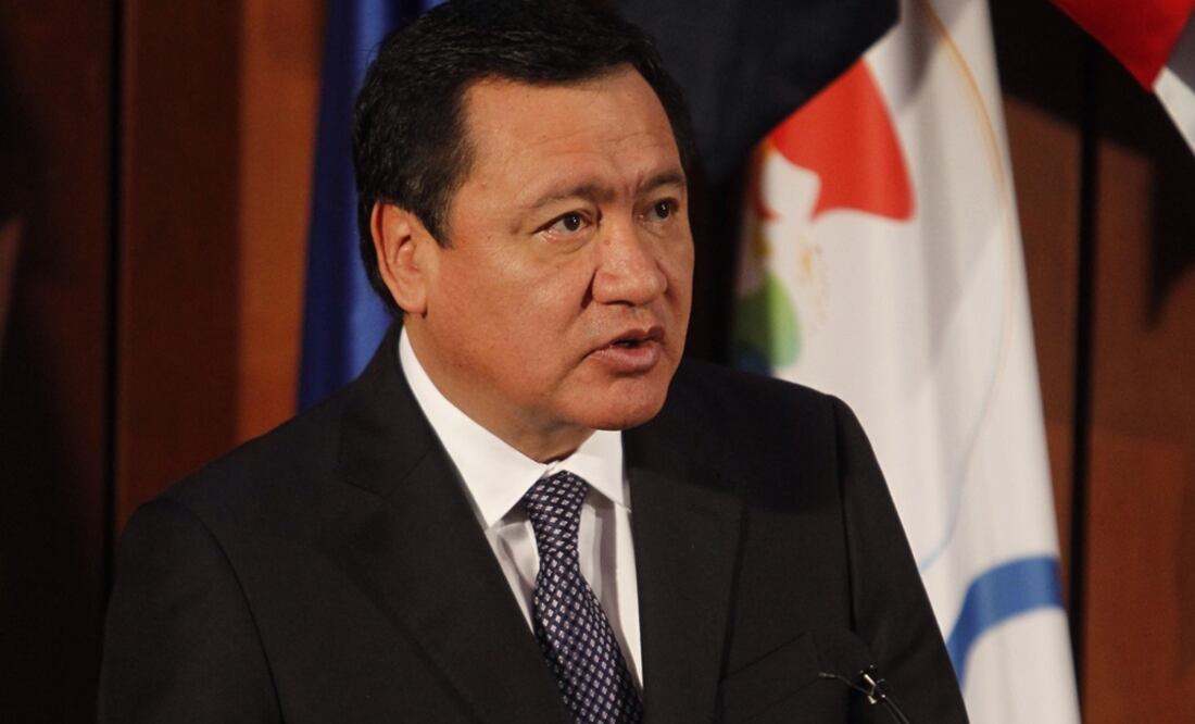 El secretario de Gobernación, Miguel Ángel Osorio Chong, habla durante la inauguración del 164 periodo extraordinario de sesiones de la Comisión Interamericana de Derechos Humanos (CIDH) (Foto: EFE)