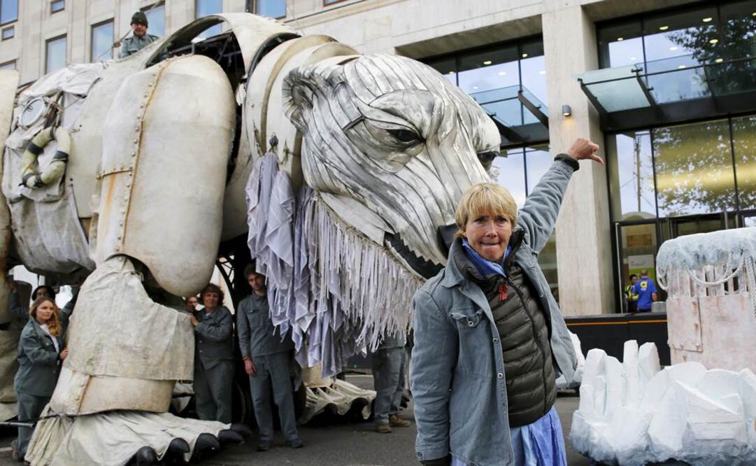 La protesta contó con el apoyo de la actriz británica Emma Thompson (Foto: Reuters)
