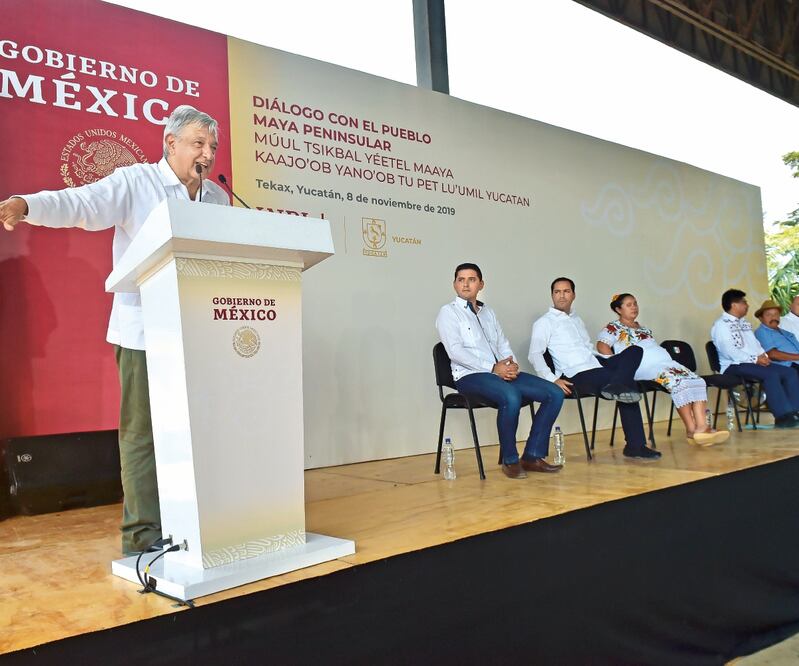 En Yucatán, el presidente Andrés Manuel López Obrador pidió “tener fe” en que su administración hará que la situación del país mejore. Foto/PRESIDENCIA