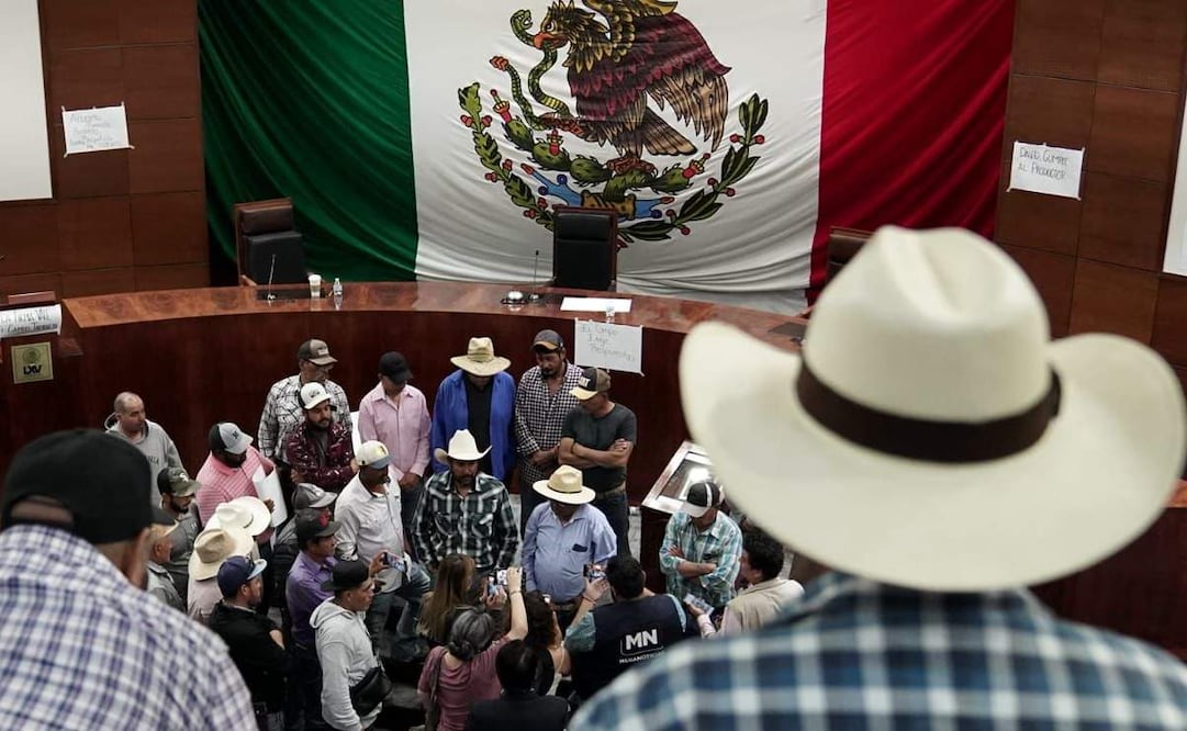 Productores de frijol en congreso de Zacatecas. Foto: Diana Valdez
