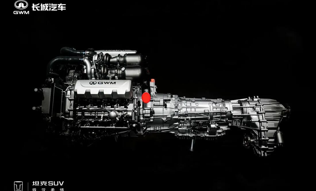 GWM presentó su nuevo motor V8 en el Salón de Shanghai 2025. Foto: GWM