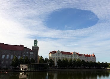 Extraño 'agujero' en el cielo causa alarma en Finlandia