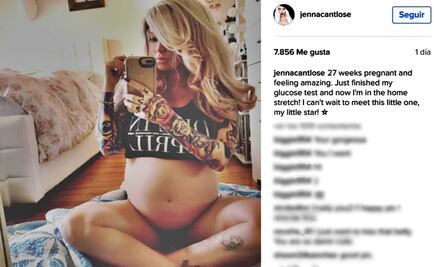 Ex estrella porno Jenna Jameson luce su embarazo