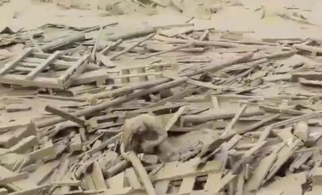 La avalancha arrastró a una mujer por alrededor de seis kilómetros. Foto: Tomada de video