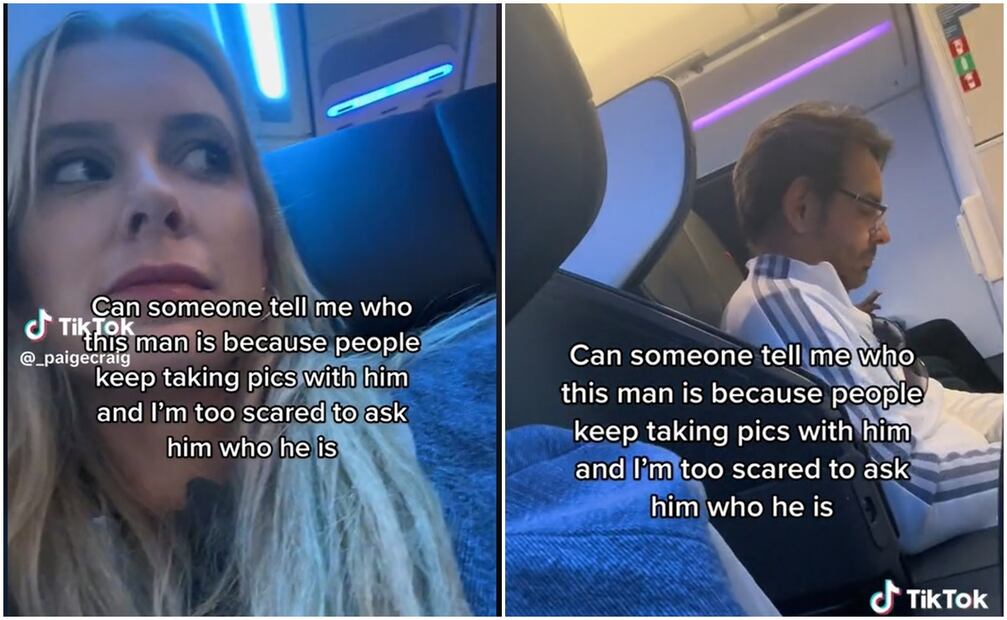 Joven se encuentra a Eugeni Dervez. Foto: Capturas de TikTok @_paigecraig