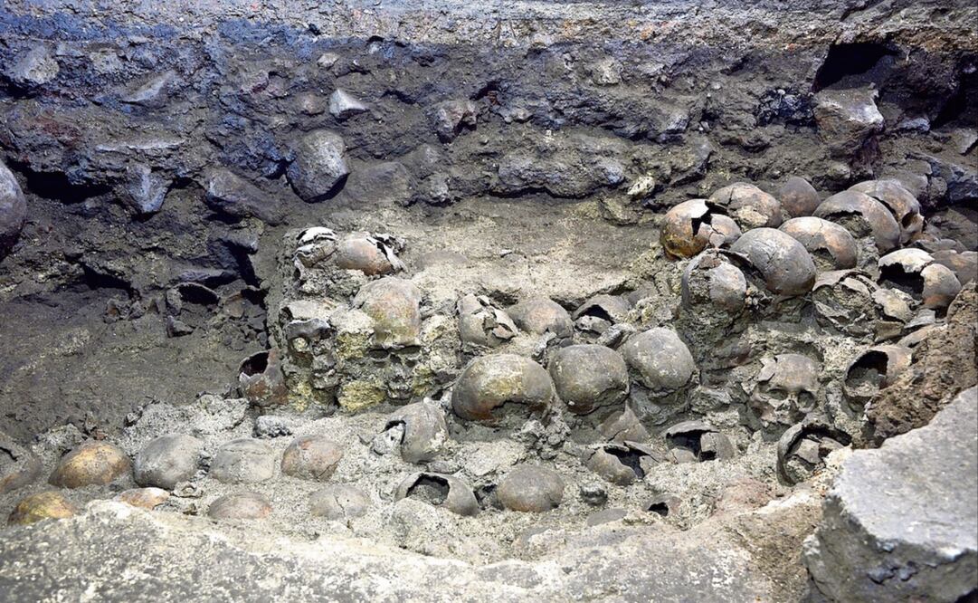 Hace 10 años, en el número 24 de la calle de Guatemala del Centro Histórico fue hallado el Huei Tzompantli, con decenas de cráneos que han sido estudiados. Foto: INAH