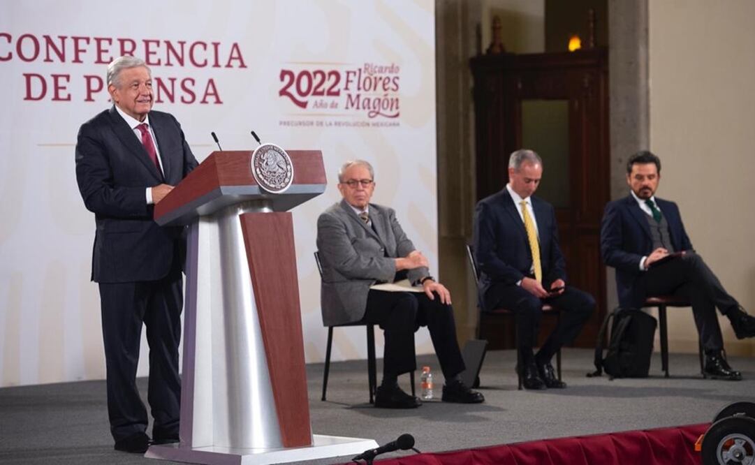 Conferencia de prensa mañanera del presidente López Obrador. Foto: Presidencia 