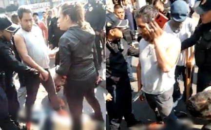 VIDEO. “Agárrenlo”, vecinos de presunto criminal baleado tratan de capturar a policía que le disparó