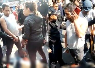 VIDEO. “Agárrenlo”, vecinos de presunto criminal baleado tratan de capturar a policía que le disparó