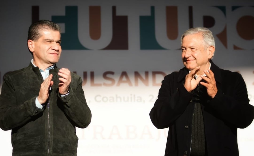 El presidente López Obrador acompañó al gobernador Miguel Ángel Riquelme. Foto: Twittter @mrikelme