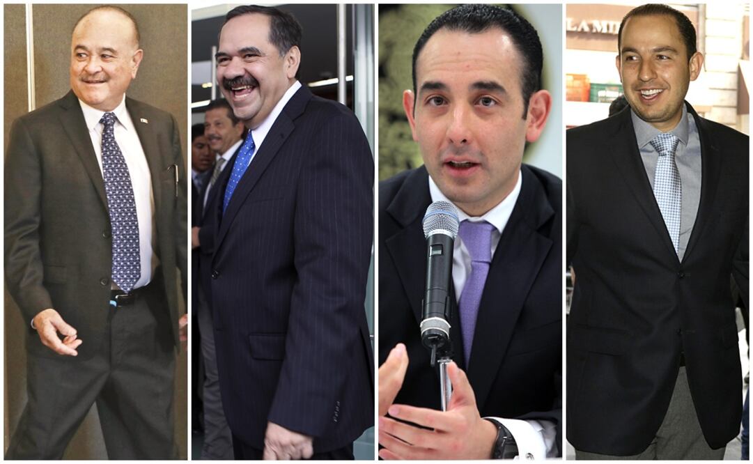 En la fotografía Ernesto Ruffo, Héctor Larios, Roberto Gil y Marko Cortés. Foto: ArchiVo / EL UNIVERSAL