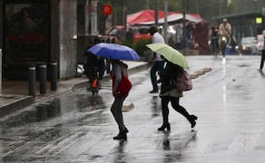 Aspectos de lluvia en la Ciudad de México. Foto: Valente Rosas/ EL UNIVERSAL