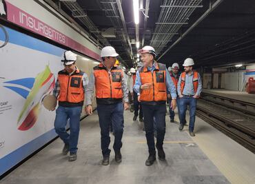 Supervisan avances de modernización en Línea 1 del Metro; sigue sin fecha de reapertura el tramo cerrado