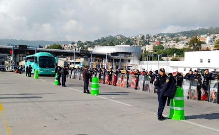 Mantienen operativo de vigilancia en caseta de Tlalpan; por tercer día consecutivo revisan autobuses que intentan ingresar a la CDMX