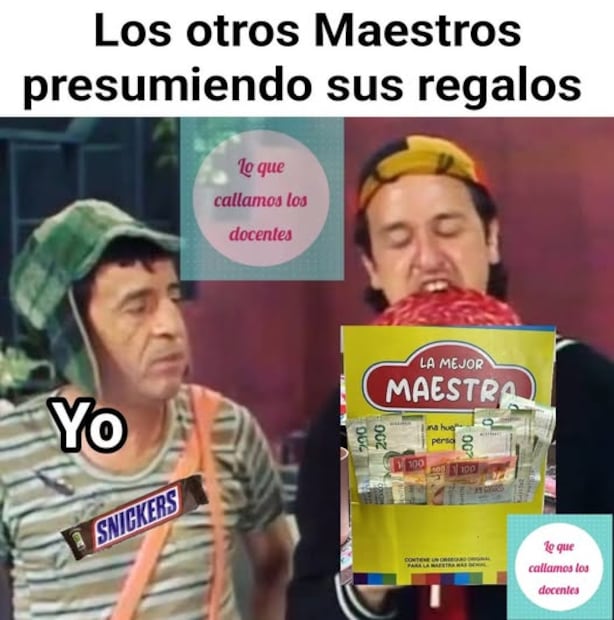 Estudiantes y usuarios en redes sociales compartes los memes más graciosos para celebrar a todos los maestros y maestras en México. Foto: Facebook