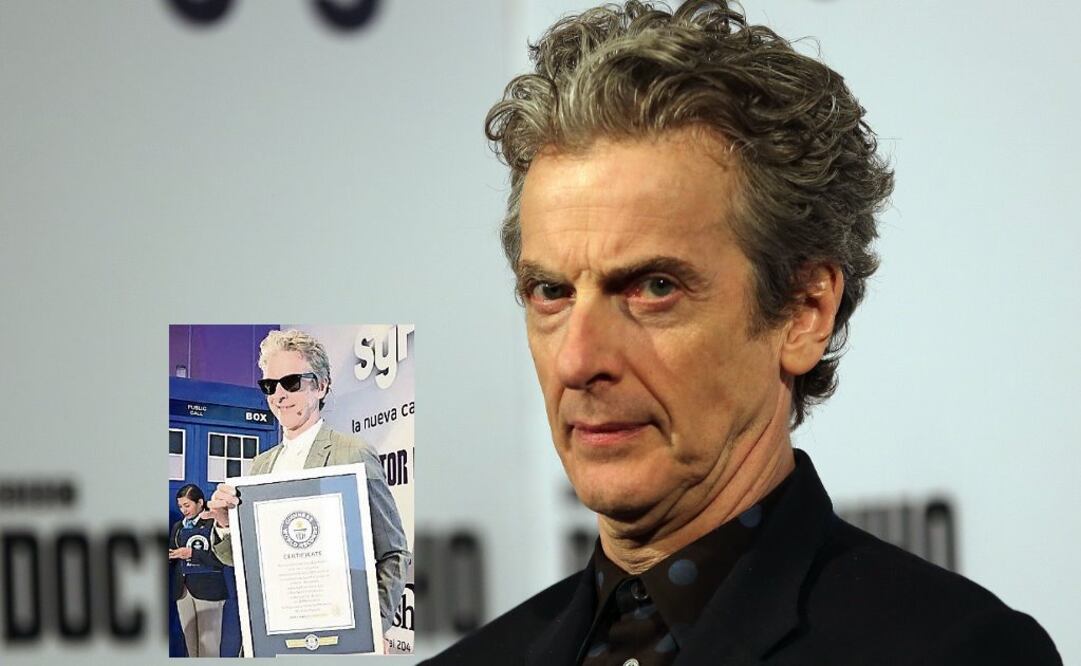 Peter Capaldi, protagonista de la serie británica, recibió el reconocimiento.  FOTO: JUAN CARLOS REYNOSO Y SYFY