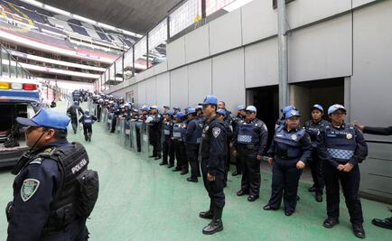 Vigilarán mil 800 policías el partido en el Azteca
