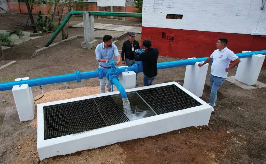 En la unidad habitacional Ecatepec Las Fuentes, fue puesto en funcionamiento un pozo. Foto: Especial