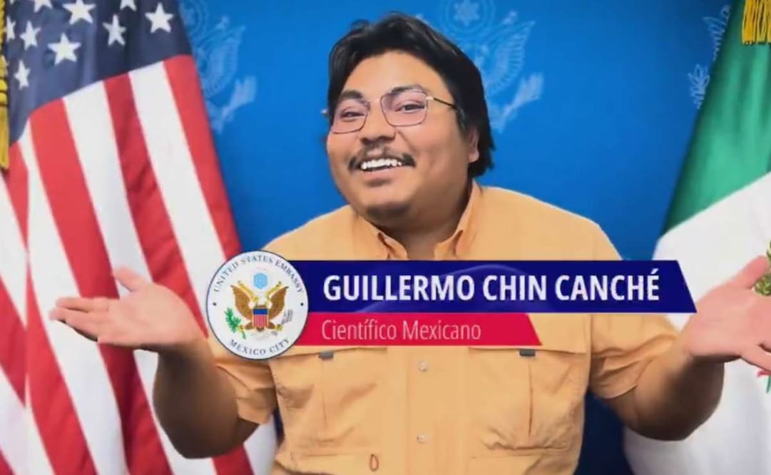 Joven mexicano Guillermo Chin Canché "El Chico de las Estrellas". Foto: Captura de pantalla