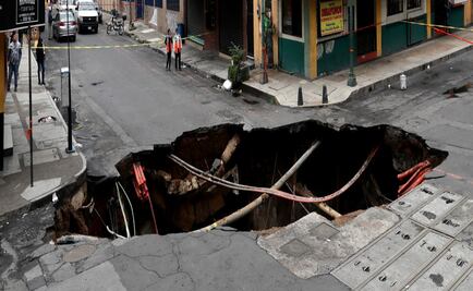 Mapa. Socavones registrados en CDMX 