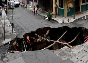 Mapa. Socavones registrados en CDMX