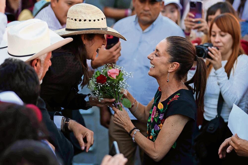 Claudia Sheinbaum estuvo en Aguascalientes, donde se pronunció en contra de la compra de votos y en Fresnillo, Zacatecas, a donde prometió que llevará seguridad. Foto: de Diego Simón Sánchez. Archivo El Universal