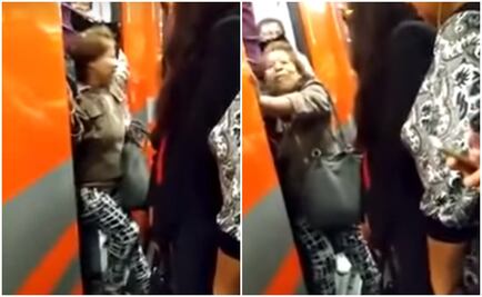 Video. Se esfuerza por entrar al Metro y la llaman #LadySíQuepo