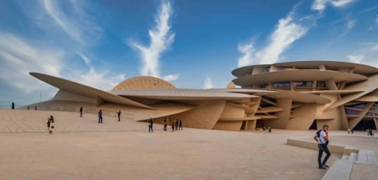 El impresionante museo de Qatar con forma de rosa del desierto