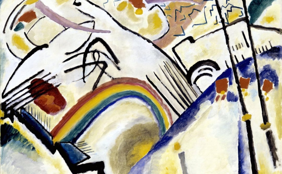 "Cossacks", lienzo sobre telade Wassily Kandinsky. Foto: EFE