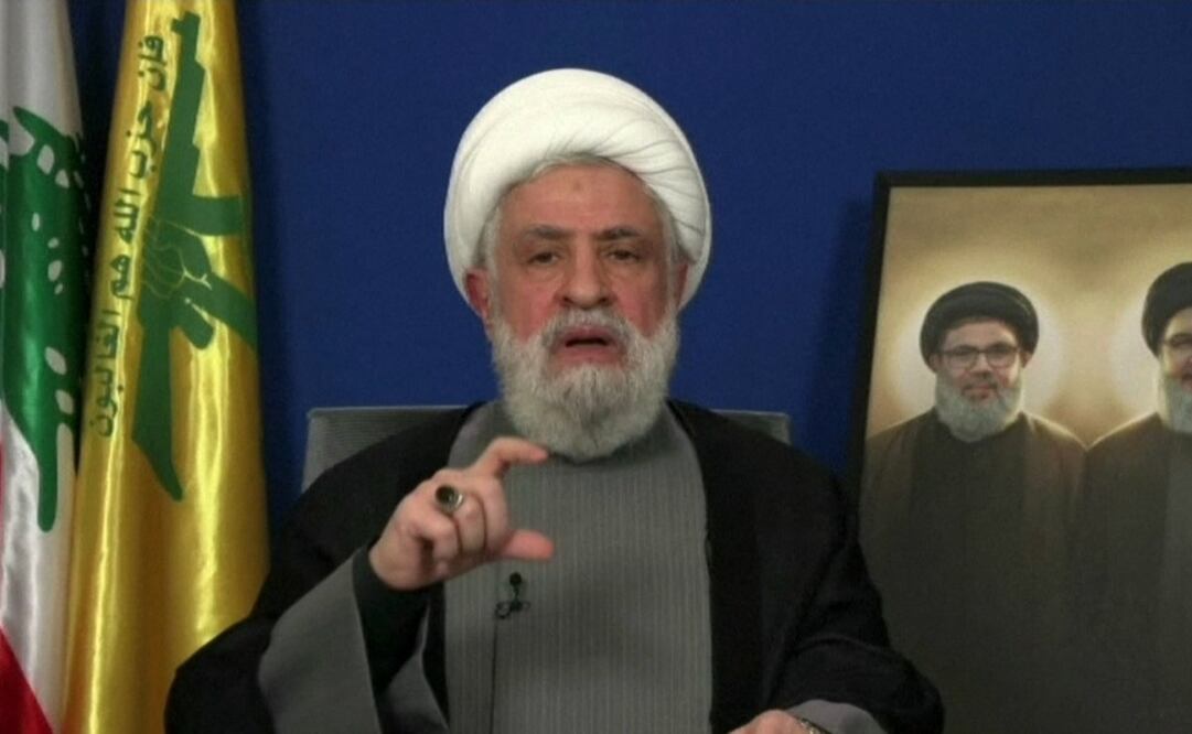 Naim Qasem, líder de Hezbolá. Foto: AFP